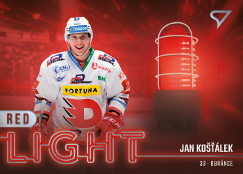 Jan Kostalek Pardubice Tipsport ELH 2022/23 SportZoo 2. serie Red Light #RL-14